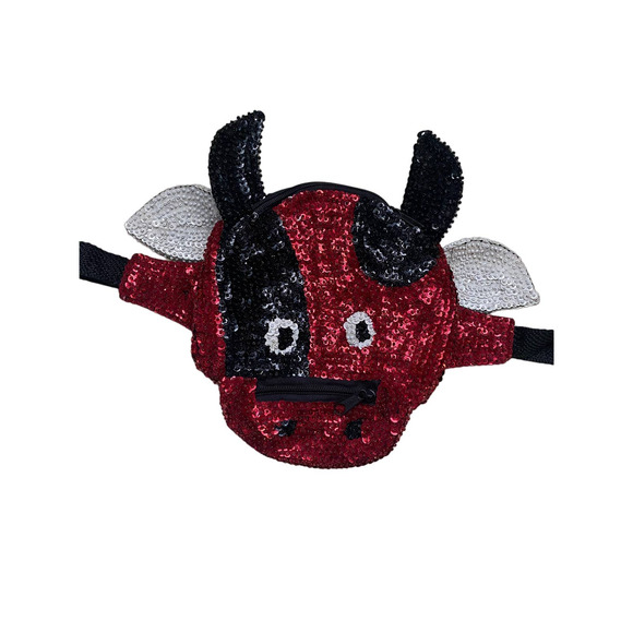 Sequin Vintage Bull Fanny Pack - Picture 1 of 3